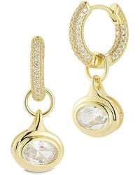 Glaze Jewelry - 14K Over Cz Earrings - Lyst