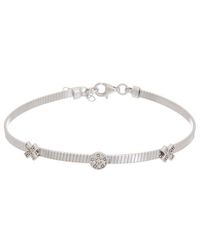 Meshmerise - 18K Over 0.13 Ct. Tw. Diamond Bangle - Lyst