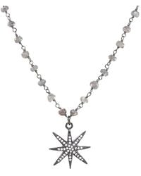 Rachel Reinhardt Jewelry - Plated Labradorite & Crystal Necklace - Lyst