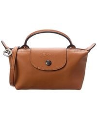 Longchamp - Le Pliage Xtra Xs Leather Pouch - Lyst