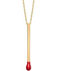 Gabi Rielle - 14k Over Silver Enamel Matchstick Necklace - Lyst