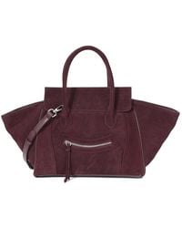Tiffany & Fred Paris - Suede & Leather Winged Tote - Lyst
