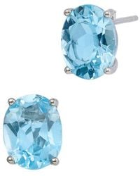 Savvy Cie - Silver 5.00 Ct. Tw. Topaz Studs - Lyst