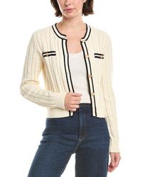 FRAME - Frame The Trimmed Cardigan - Lyst