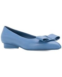 Ferragamo - Viva Leather Ballet Flat - Lyst