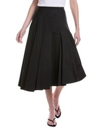 FFORME - Rio Asymmetrical Pleated Midi Skirt - Lyst