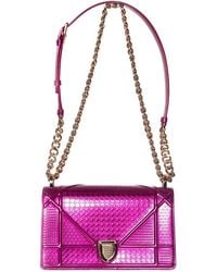 Dior - Leather Metallic Ama Flap Bag (Authentic Pre-Loved) - Lyst
