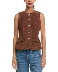 Cinq À Sept - Chris Suede Vest - Lyst
