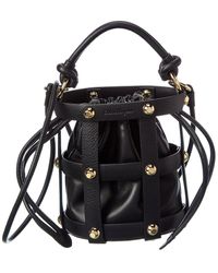 Ferragamo - Cage Small Leather Bucket Bag - Lyst