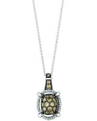 Le Vian - Le Vian Clusters And Composites 14K 0.85 Ct. Tw. Diamond Pendant Necklace - Lyst