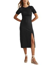 Boden - Fitted Back Detail Jersey Midi Dress - Lyst