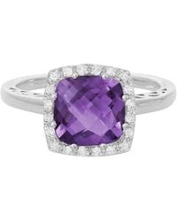 Diamond Select Cuts - 14K Diamond .10 Ct. & 1.91 Ct. Amethyst Ring - Lyst