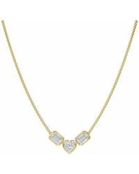 Lab Grown Diamonds - 18K Plated 3.25 Ct. Tw. Lab-Grown Diamond Necklace - Lyst