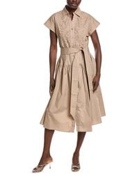 Gracia - Front Lace Belt Shirtdress - Lyst