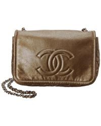 Chanel Bronze Caviar Leather Full Flap Bag - Multicolour
