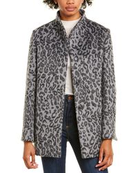 Cinzia Rocca Medium Wool-blend Coat - Grey