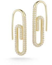 Glaze Jewelry - 14k Over Silver Cz Threader Earrings - Lyst