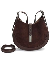 Tiffany & Fred Paris - Suede & Leather Hobo Bag - Lyst