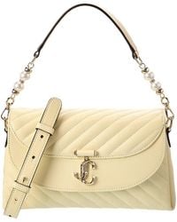 Jimmy Choo - Avn Curve Top Handle Leather Shoulder Bag - Lyst