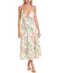 Tori Richard - Takes 2 To Mango Heidi Linen-Blend Maxi Dress - Lyst