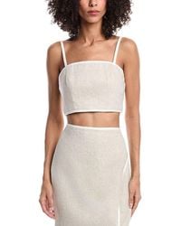 MILLY - Nyrie Linen Top - Lyst