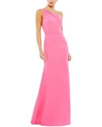 Mac Duggal - One Shoulder Jersey Mermaid Gown - Lyst