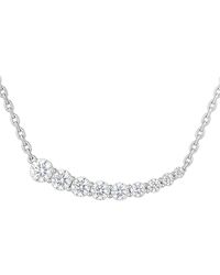 Jewels by Viomo - 14K 0.75 Ct. Tw. Diamond Bar Pendant - Lyst
