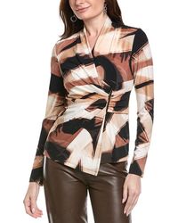 Joseph Ribkoff - Ruched Wrap Top - Lyst