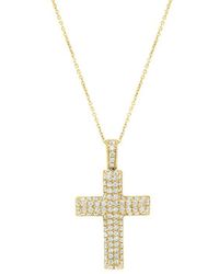H.J. Namdar - 14K 0.30 Ct. Tw. Diamond Pave Necklace - Lyst