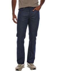 John Varvatos - Regular Linen-Blend Dark Wash Jean - Lyst