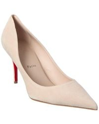 Christian Louboutin - Miss Z 80 Suede Pump - Lyst