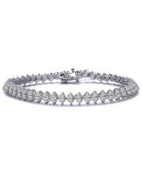 Genevive Jewelry - Silver Cz Bracelet - Lyst