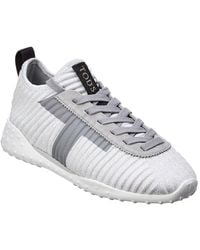 Tod's - Tods Lace-Up Knit Sneaker - Lyst