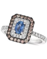 Le Vian - Le Vian 14k Vanilla Gold 1.13 Ct. Tw. Diamond & Sapphire Ring - Lyst