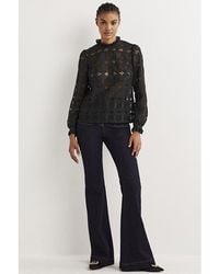 Boden - High-neck Lace Top - Lyst