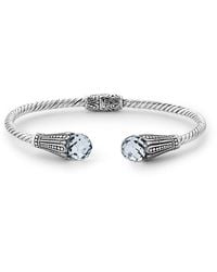 Samuel B. - Silver Blue Quartz Twisted Cable Bracelet - Lyst