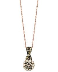 Le Vian - Le Vian 14k Strawberry Gold 0.47 Ct. Tw. Diamond Pendant Necklace - Lyst