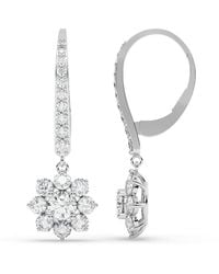 Lab Grown Diamonds - 14K 3.50 Ct. Tw. Lab-Grown Diamond Earrings - Lyst
