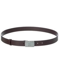 Gucci - Rectangular Buckle Leather Belt - Lyst