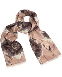 Saachi - Reversible Blooming Botanical Scarf - Lyst