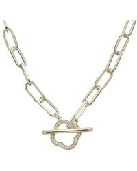 Juvell - 18K Cz Toggle Necklace - Lyst