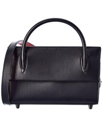 Christian Louboutin Paloma Baguette Leather Shoulder Bag - Black