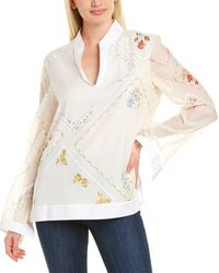Tory Burch - Handkerchief Embroidered Tunic - Lyst