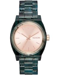 Nixon Medium Time Teller Acetate Watch - Green