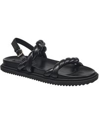 French Connection - Brieanne Faux Leather Strappy Flatform Sandals - Lyst