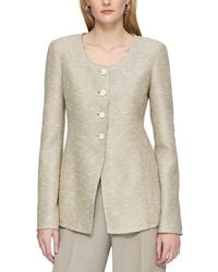 Lafayette 148 New York - Scoop Neck Fitted Jacket - Lyst
