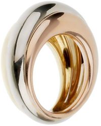 Cartier - 18K Tri-Tone Trinity Band Ring (Authentic Pre-Owned) - Lyst