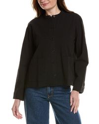 Eileen Fisher - Mandarin Collar Jacket - Lyst