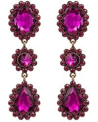 Eye Candy LA - Luxe Collection Crystal Cascade Drop Earrings - Lyst