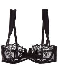 Kiki de Montparnasse - Juliette Silk-Trim Balconette Bra - Lyst